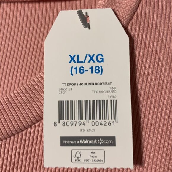 Time and Tru extra large blush color bodysuit - Picture 3 of 6